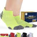 Pembrook Ankle Compression Socks for Women & Men - 4 Pairs | Sports Running Compression Socks | Athletic Ankle Support Socks (Medium)