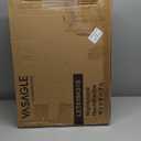 VASAGLE LIRY Collection - Farmhouse Nightstand with Charging Station, Bedside Table, Side Table with Drawer, Open Compartment, for Bedroom, Maroon Brown ULET659K51