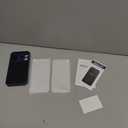 SSLOTSCASE for iPhone 17 Pro Max Case with 2X Screen Protector, Kickstand & Credit Card Holder & Sliding Lens Cover & Camera Stand & Wallet, Silicone Edge Protective Cover for iPhone 17 Pro Max, Blue