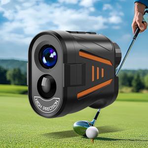 2 x Golf Rangefinder with Slope Compensation Mode, 1800 Yards Golf Laser Rangefinder, 6X Magnification for Distance Angle Height Measurement, Magnetic Stripe, Water Resistant, Flag Pole Locking Vibration