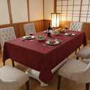 ALLBFENG Tablecloth, Rectangular Tablecloths, Waterproof and Liquid Resistant Tablecloth, Oeko TEX 100， Suitable for Weddings, Parties, Festivals, Home Use
