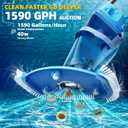 Cordless Pool Vacuum Powerful Suction, Handheld Pool Vacuum Full for Inground Pools