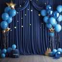 Soft Backdrop Curtains 10x10 ft Navy