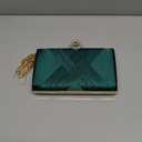 BABEYOND Clutch Purses for Women - Evening Bag Tassel Pendant Clutch for Bride Party Prom Wedding (Green), 
Size: 7.5” * 4.5” * 1.8”. Length of the chain: 44.9".