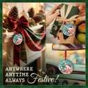 Octopus Ornament 2025 - Funny Santa Octopus Christmas Tree Decoration, Cute Sea Animal Xmas Gift for Ocean and Marine Life Lovers