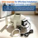 M-4DBT Automatic Dryer Booster Exhaust Fan, 4" dryer vent booster