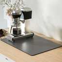30cm x 20cm Coffee Bar Mat – Non-Slip Rubber Backed Absorbent Drying Mat for Espresso Machines, Kitchen Counters | Stain-Resistant, Heatproof Dish Rack Pad, Decorative Kitchen Decor (Brown)