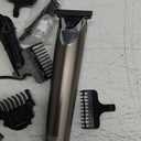 Wahl Stainless Steel Lithium Ion 2.0+ Slate Beard Trimmer for Men - Electric Shaver, Nose Ear Trimmer, Rechargeable All in One Men's Grooming Kit - Model 9864