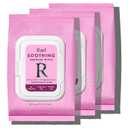 Rael Feminine Wipes, Flushable, Travel Size, All Skin Types, Daily Use (Soothing, 30 Count Pack of 3)
