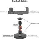 Magnetic Phone Mount Holder, 360 Adjustable Magnetic Phone Suction Cup Mount. Attaches to All Metal Surface Gym/Car/POV/VLOG Hands-Free Shooting for iPhone16/15/14/13 and All Phones