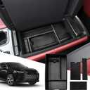 SXCY for 2023 2024 2025 Lexus RX 350 Center Console Organizer 2023 2024 2025 RX 350 Accessories Armrest Console Tray for 2024 2025 RX Hybrid RX 350h/ RX 500h F Sport Premium+/ Luxury Center Organizer (black)