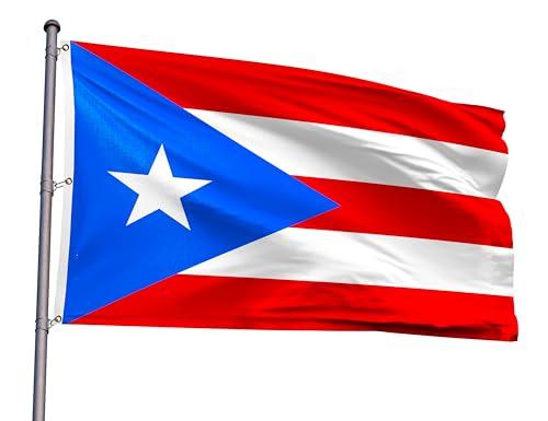 Puerto Rico Extra Large Flag 6x10FT Giant Puerto Rican National Polyester Printed Latin America Flag With 3 Grommets For Puerto Rican Themed Festival Event Parade Party Heritage Hispanic Month Decoration