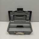 Plano Molding 114-002 13-Inch Compact Tool Box, Graphite Gray with Black Handle and Latches (One Size)