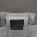 YORY 3 cup Plastic Food Storage Containers with Lids Nestable Freezer Dishwasher Safe Rectangle Container Set,5-Pack