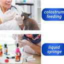 20 Pack 1ml Syringe with Cap for Liquid, 1cc Plastic Small Syringes with Cover, Non-Sterile, No Needle