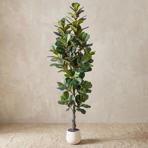 6FT Ultra-Full & Lush Artificial Fiddle Leaf Fig Tree for Home Decor 171 Lifelike Leaves, Large Faux Plants Indoor, Artificial Plants Indoor for Office Living Room Interior Decor Housewarming Gift