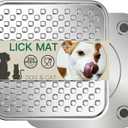1Pack Stainless Steel Large Lick Mat for Dogs & Cats, Chew-Proof Slow Feeder, Anxiety Reducer, Whisker-Friendly for Cats, Non-Slip Heavy Duty Base, Raw Feeding Pad, Dishwasher Safe