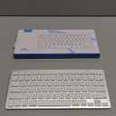 OMOTON Bluetooth Keyboard Compatible with Mac ONLY, Compact Wireless Keyboard Compatible with MacBook Pro/Air, iMac, Mac Mini/Pro, Silver