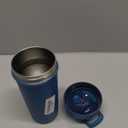 BlenderBottle Strada Shaker Cup Insulated Stainless Steel Water Bottle with Wire Whisk, 24-Ounce, Blue