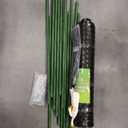 PotatoLife Plastic Fence Extra Strength with Stakes, 23.6'' x 100' Roll (Black, 23.6'' x 100')
