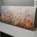 crmotu Large Wall Art for Living Room, Flower Market Botanical Prints, Floral Nature Decor Canvas Pictures, Meadow Wildflower Rustic Home Decorations, Modern Bedroom Farmhouse Wall Decor 24"X48"