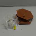 Yieach Hanging Bird Feeder for Outdoors, Large Hopper Squirrel Proof Birdfeeder for Cedar ,Red, Cardinal, Blue Jay and Wild Birds, Easy to Feel Birdhouse & Bird Seed Feeder & Gazebo for Outside, Tree, Brown