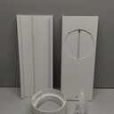 Portable AC Window Vent Kit - Complete Air Conditioner Window Kit, Adjustable PVC Window Seal Kit Panels Up to 60 Inches, for Universal Thread AC Exhaust Hose of 5.1" and 5.9" Diameter