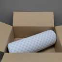 Neck Roll Pillow for Neck Pain Relief - Memory Foam Neck Support Pillow for Bed, Cylinder Pillows, Round Neck Pillow for Sleeping, 15.7 * 5 * 5 inch (Cool-Blue)