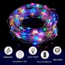 36 Pack Fairy Lights Battery Operated, 3 Speed Modes, Extra 40 Batteries for Replacement, 7Ft 20 LED String Lights, Waterproof Copper Wire, Twinkle Firefly Lights for Christmas Decorations,Colorful (Multicolor)