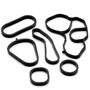 HAOTOM Oil Cooler Gasket Seal & Oil Filter Housing Gasket Set Compatible for Mini Cooper Countryman Paceman 2007-2016 11428643747 11428643758 11427557010
