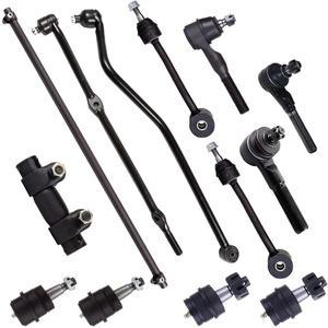 13pc Set Front Suspension Kit Ball Joint Sway bars Tie Rod End Adjusting Sleeve Track Bar Replacement for Jeep for Wrangler