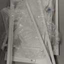 POLWKZU Folding Desk Small Foldable Desk for Small Space, 31.5 Inches Writing Computer Desks in Study, Home Office Foldable Office Desks for Bedroom, White