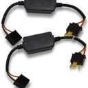 HAOBO 2PCS H4/HB2/9003 Car Canbus Decoder, LED Light Kit, Anti-Flickering Harness Error Free Resistor, Universal Car Accessories Load Resistors for Most Cars Trucks SUVs