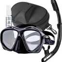 +2.0 Hyperopia Diving Mask Farsighted with Tempered Glass Lenses, Gear for Men Women