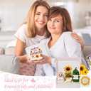 Gifts for Women - Cute Cheer Up Gift for Wife, Sunflower Gifts for Women, Positive Crochet Gift for Grandma, Sister, Daughter, Granddaughter, Friend