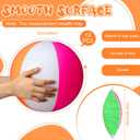 12 Pcs Neon Inflatable Beach Balls Bulk 12 Inch Jumbo Big Beach Toys Pool Balls for Swimming Pool Summer Swimming Party Favors for Hawaii Tropical Water Games Supplies