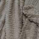 Bedsure Dog Blanket for Large Dogs Washable - Fluffy Fuzzy Puppy Cat Blanket for Couch with Premium 300GSM Coral Fleece Soft for Pet Kitten Doggy, Brown, 50x60IN