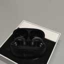 Open Ear Earbuds Bluetooth 5.4 True Wireless Clip On Earbuds Lightweight Comfort Bone Conduction Headphones Built-in Mic for Clear Audio Waterproof Stable Fit for Outdoor Sports Black