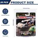 Protector case for Hot Wheels Premium-Clamshell Plastic Display Cases for 1:64 Scale Models, Crystal Clear UV-Resistant, Dust-Proof & Scratch-Resistant Plastic Storage Case with Secure Seal (20-Pack)