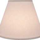 Aspen Creative 32197A Transitional Empire Shape Spider Construction Lamp Shade in Frost, 6" Top x 12" Bottom x 9" Slant Height