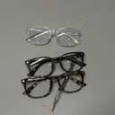 Gaoye Stylish Eyewear Frame Accessories - Blue Light Glasses for Woman - Computer Glasses for Blue Light Blocking (A1 Matte Black+Leopard+Transparent)