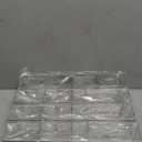 4 Pack Bathroom Wall Makeup Organizer Plastic Wall Mount Storage Organizer Clear No Drilling Hang Walls Adhesive Shower Shelf Cabinet Shelves with 3 Compartments for Bathroom Kitchen