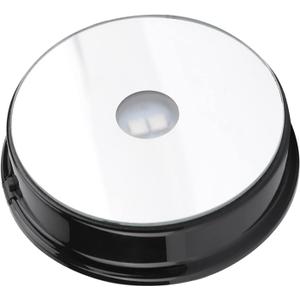 LED Display Stand, Spinning Display With Colored Lights, 7 Color Base for Glass Bottle Crystal Art Figurine Decoration