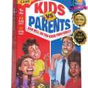 Kids VS Parents  A Hilarious Family Game with Conversation Starters & Fun Challenges  Card Game for Kids, Teens & Adults | Perfect for Game Night, Travel, or Gifts