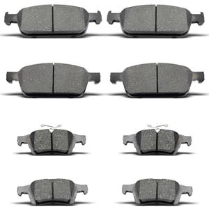 8Pcs Front Rear Brake Pads Set Fit For Ford For Escape 2013-2016, For Ford For Transit Connect 2014-2019