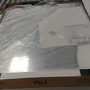 ANDY STAR Wall Mirror for Bathroom, 30x36 Matte Black Bathroom Mirror, Modern Stainless Steel Metal Frame Rounded Corner Rectangle Mirror for Vanity