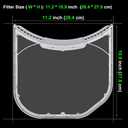 MCK49049101 Housing & ADQ56656403 Filter Replacement for LG & Kenmore Dryers, Upgraded Dryer Filter Holder, Ultra Durable Dryer Lint Screen Cover Guide Assembly