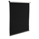 RecPro RV Blackout Roller Shades | Slow Rise Roller Shades | Darkening Window Cover for RV and Camper Blinds | Cordless | Woven Black (32" W x 32" H)