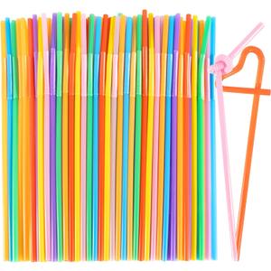 Super Flex Straws 75 pcs and Flexible Drinking Straw 100 pcs