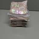 8 x Hiroyuki Iridescent Makeup Bag, 14 inches Cosmetic Bag, Large Capacity Travel Pouch (Skin, pink)